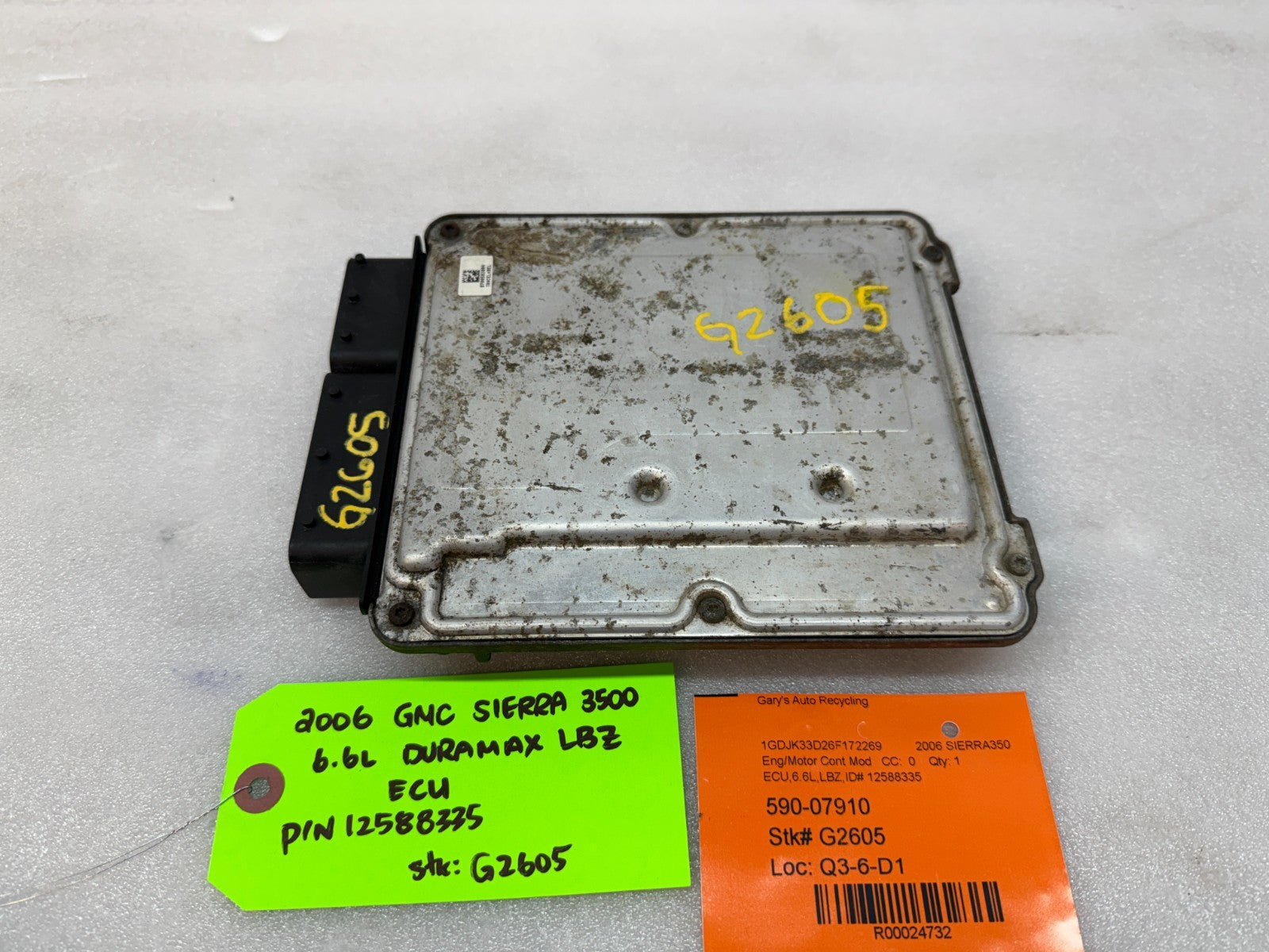 06 07 Chevrolet GMC 2500HD DURAMAX 6.6 LBZ ECM ECU ENGINE COMPUTER 12604137