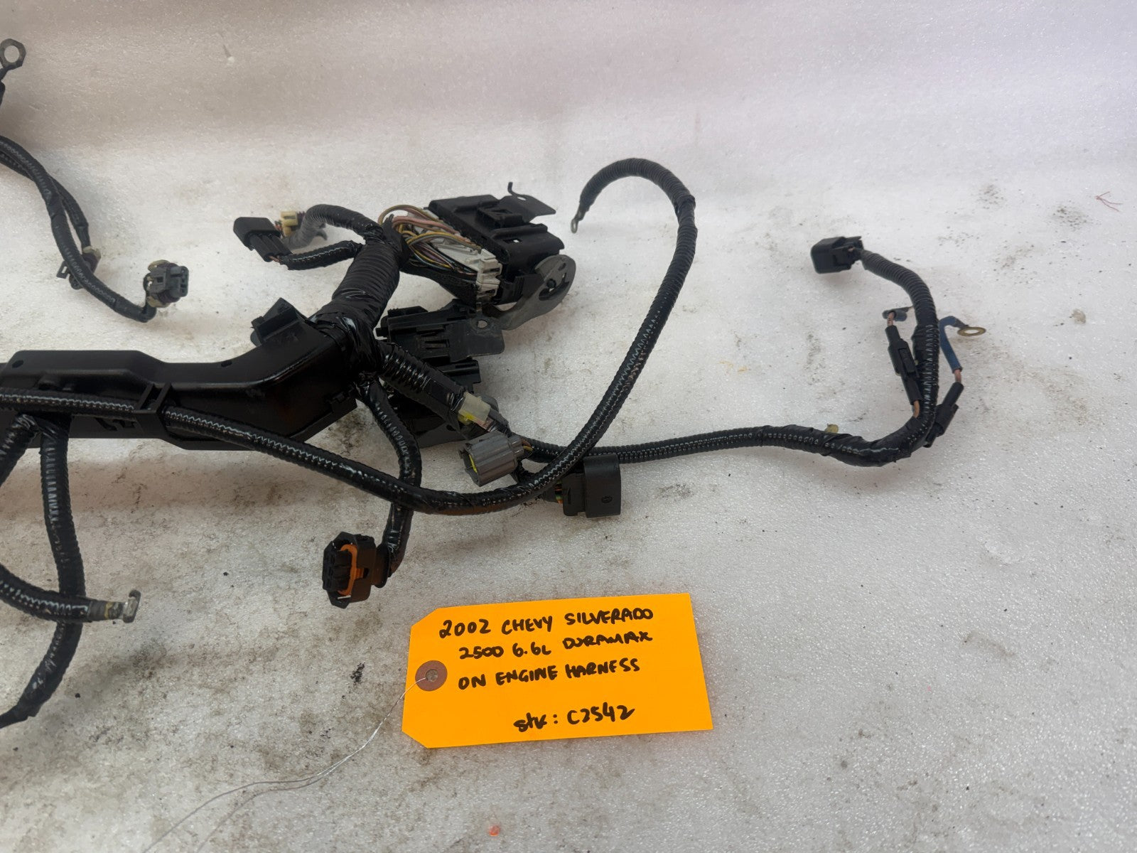 01 02 Chevrolet GMC DURAMAX LB7 6.6 ON ENGINE WIRING HARNESS LOOM