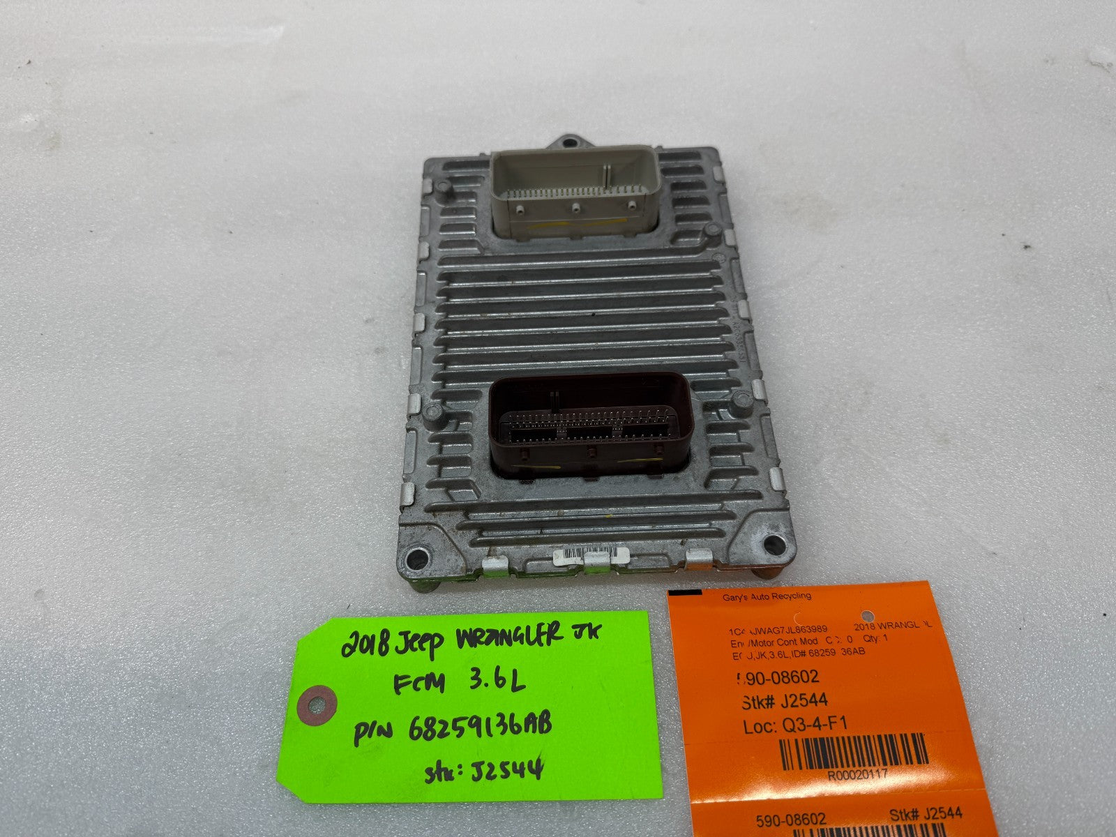 16 17 18 JEEP WRANGLER JK 3.6 AUTO TRANS ENGINE COMPUTER ECM ECU P68259136AB