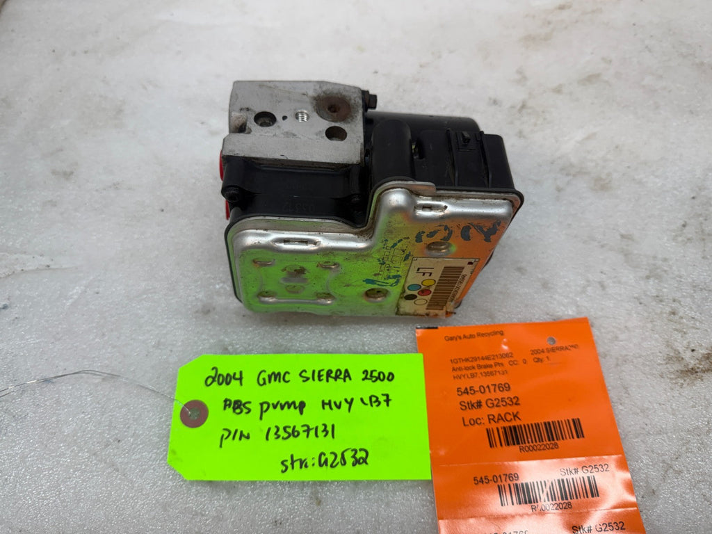 03-07 Chevrolet GMC SILVERADO 2500 6.6 ABS ANTI LOCK BRAKE PUMP MODULE 13567131