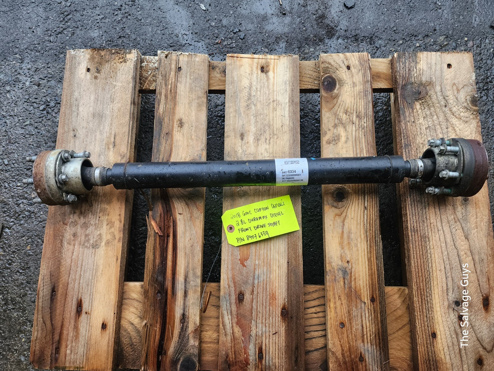 18 GMC CANYON COLORADO 2.8 DURAMAX FRONT DRIVE PROP SHAFT 84076334 70K 15-19