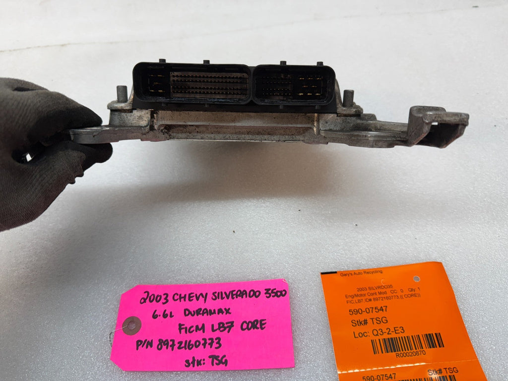 03 Chevrolet GMC LB7 6.6 DURAMAX FICM FUEL INJECTION CONTROL MODULE 8972160773