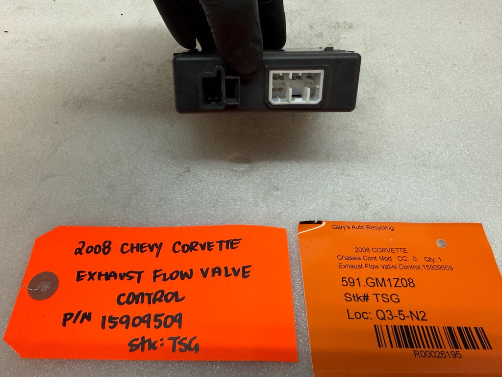 08 CHEVROLET CORVETTE C6 OEM ZR1 BI-MODE NPP EXHAUST CONTROL MODULE 15909509