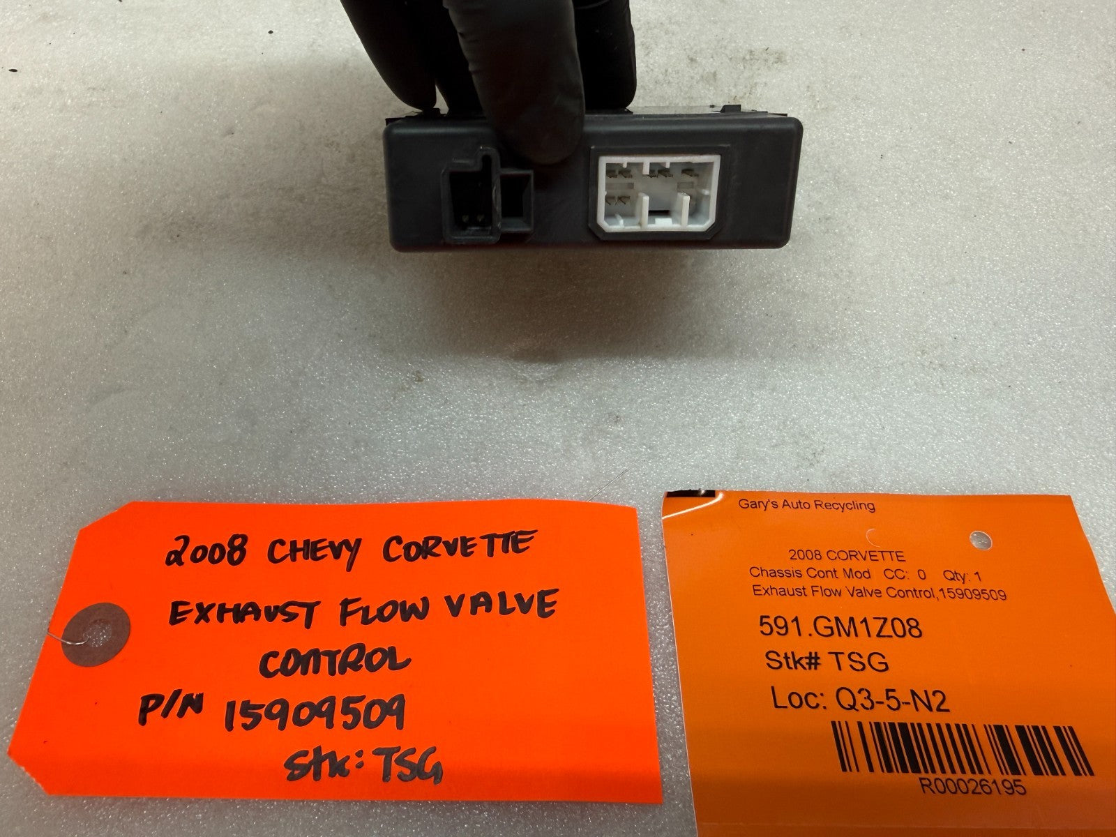 08 CHEVROLET CORVETTE C6 OEM ZR1 BI-MODE NPP EXHAUST CONTROL MODULE 15909509