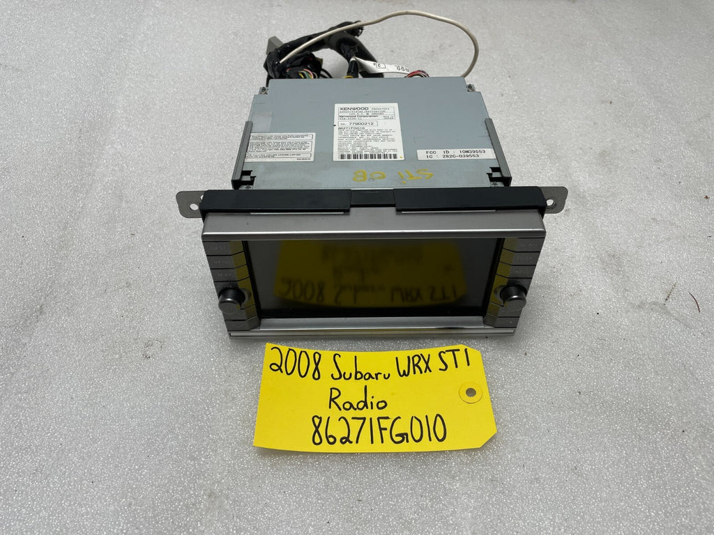 2008 Subaru Impreza WRX STi GV8 GC8 OEM KENWOOD RADIO NAVIGATION NAV 08 09 10