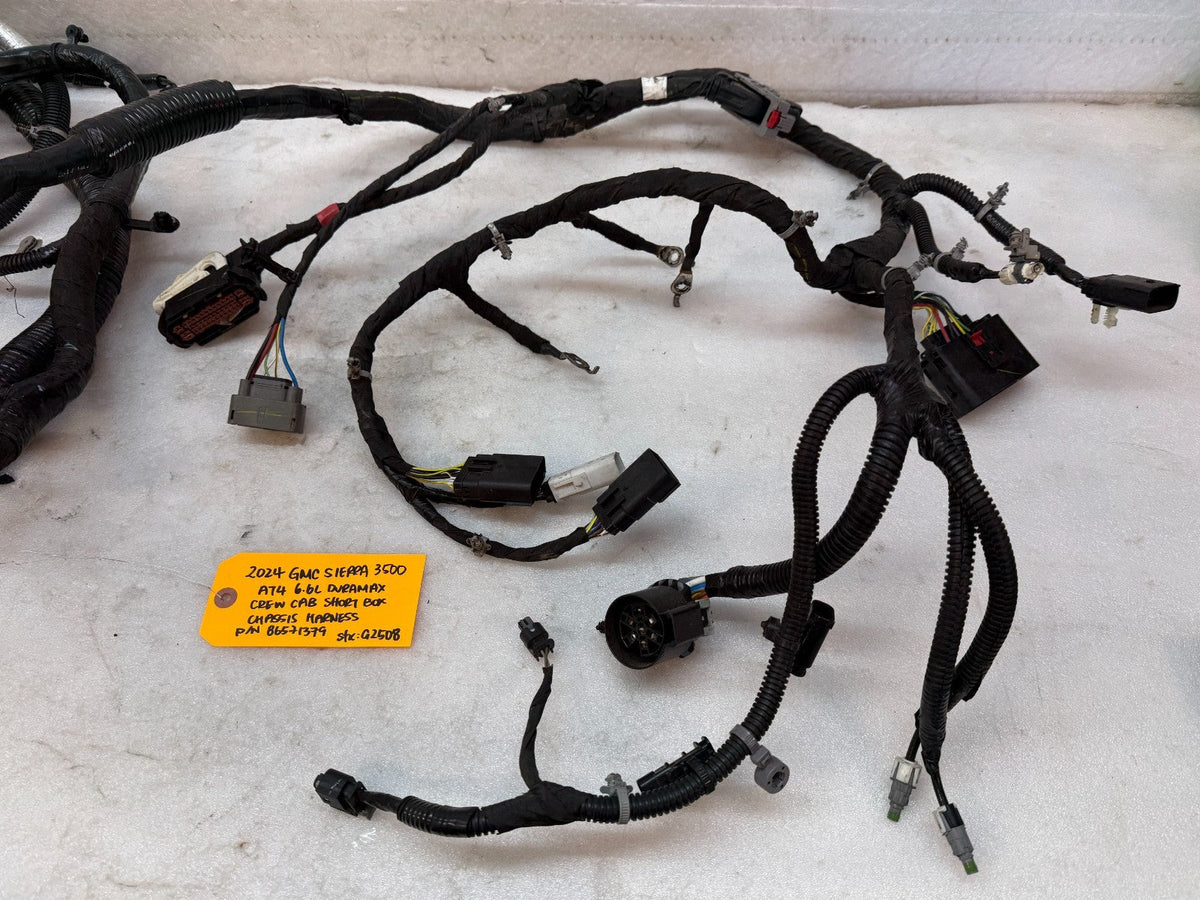 24 Chevrolet GMC 2500 3500 4wd L5p CREW CAB SHORT BOX SRW CHASSIS WIRING HARNESS