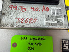 99 JEEP WRANGLER TJ 4.0 AUTOMATIC TRANS ENGINE COMPUTER ECM ECU P56041469AD