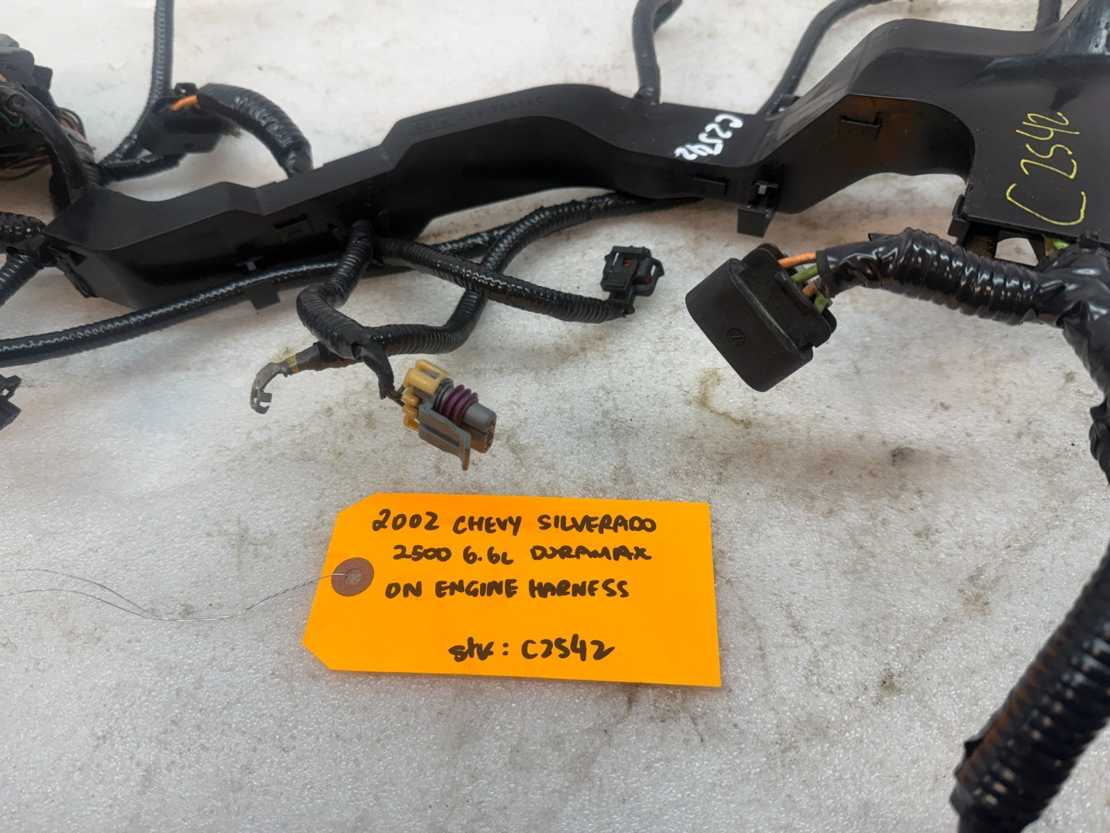 01 02 Chevrolet GMC DURAMAX LB7 6.6 ON ENGINE WIRING HARNESS LOOM