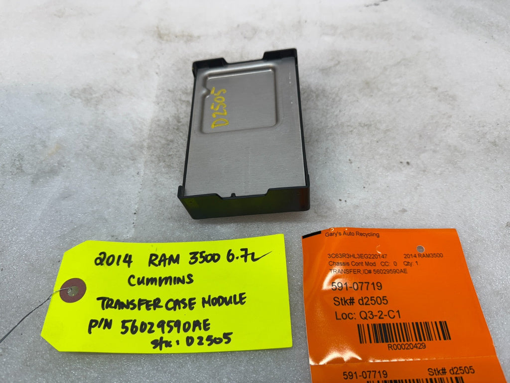 13 DODGE RAM 2500 3500 6.7 OEM TRANSFER CASE CONTROL MODULE 56029590AD