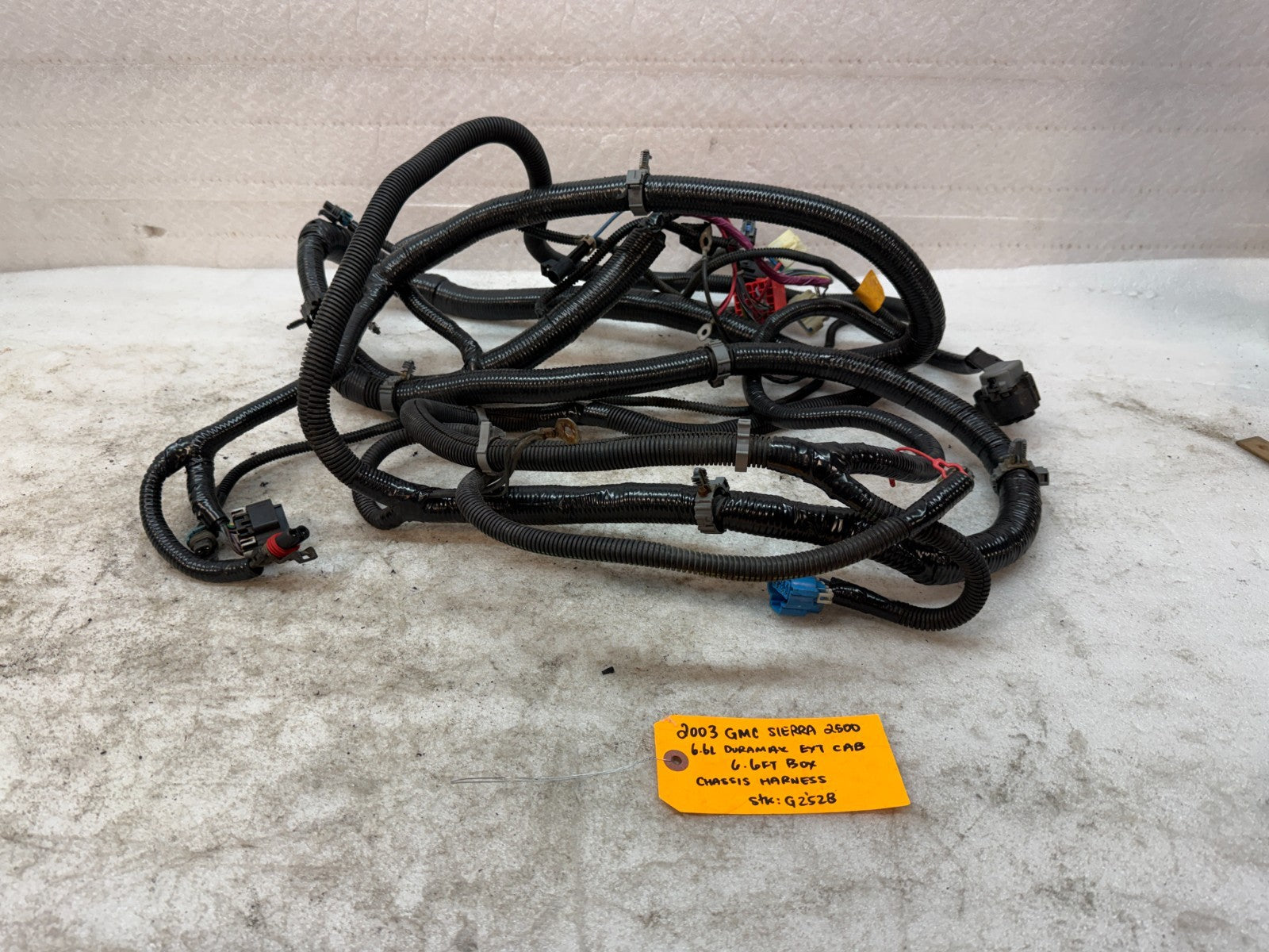 01-04 Chevrolet GMC 2500HD 3500 6.6 4wd EXT CAB SHORT BOX CHASSIS WIRING HARNESS