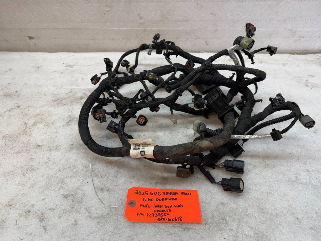 2025 GMC Sierra 3500HD 6.6L Duramax Left Injector Wiring Harness OEM 12739522