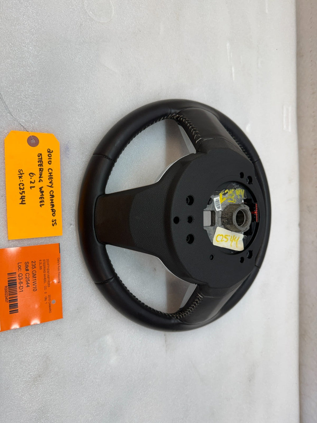 10 11 CHEVROLET CAMARO SS BLACK LEATHER STEERING WHEEL MANUAL TRANS