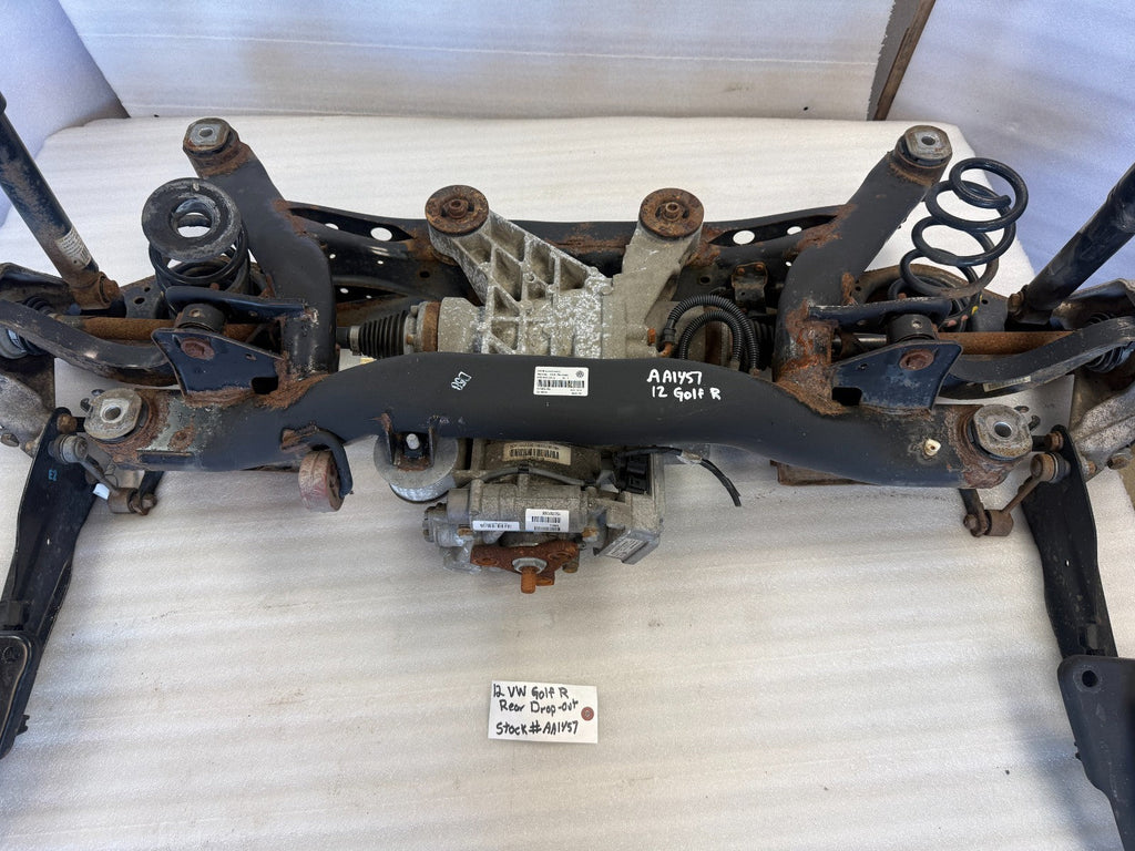 12 VOLKSWAGEN GOLF R MK6 REAR SUSPENSION DROP OUT HALDEX DIFFERENTIAL 10-14
