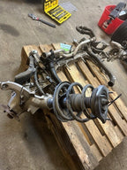 07-09 PORSCHE 997TT 997 TURBO LEFT FRONT SUSPENSION KNUCKLE KNEE SHOCK 13K!