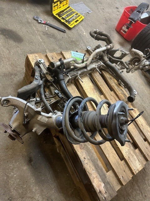 07-09 PORSCHE 997TT 997 TURBO LEFT FRONT SUSPENSION KNUCKLE KNEE SHOCK 13K!