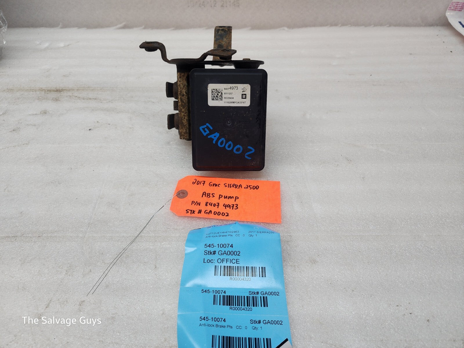 14-19 GMC SIERRA 2500HD 3500HD ABS ANTI LOCK BRAKE MODULE 84074973