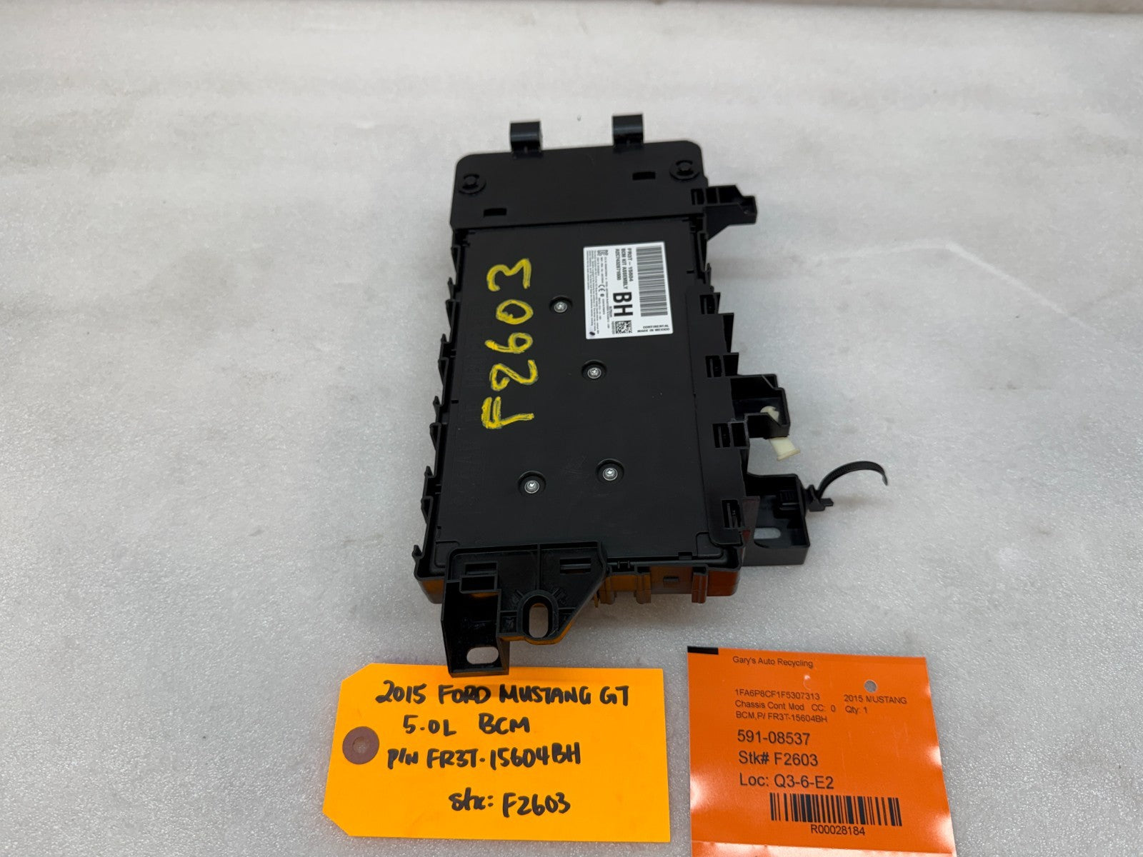 15-17 FORD MUSTANG 5.0 S550 BCM BODY CONTROL MODULE FR3T-15604BH