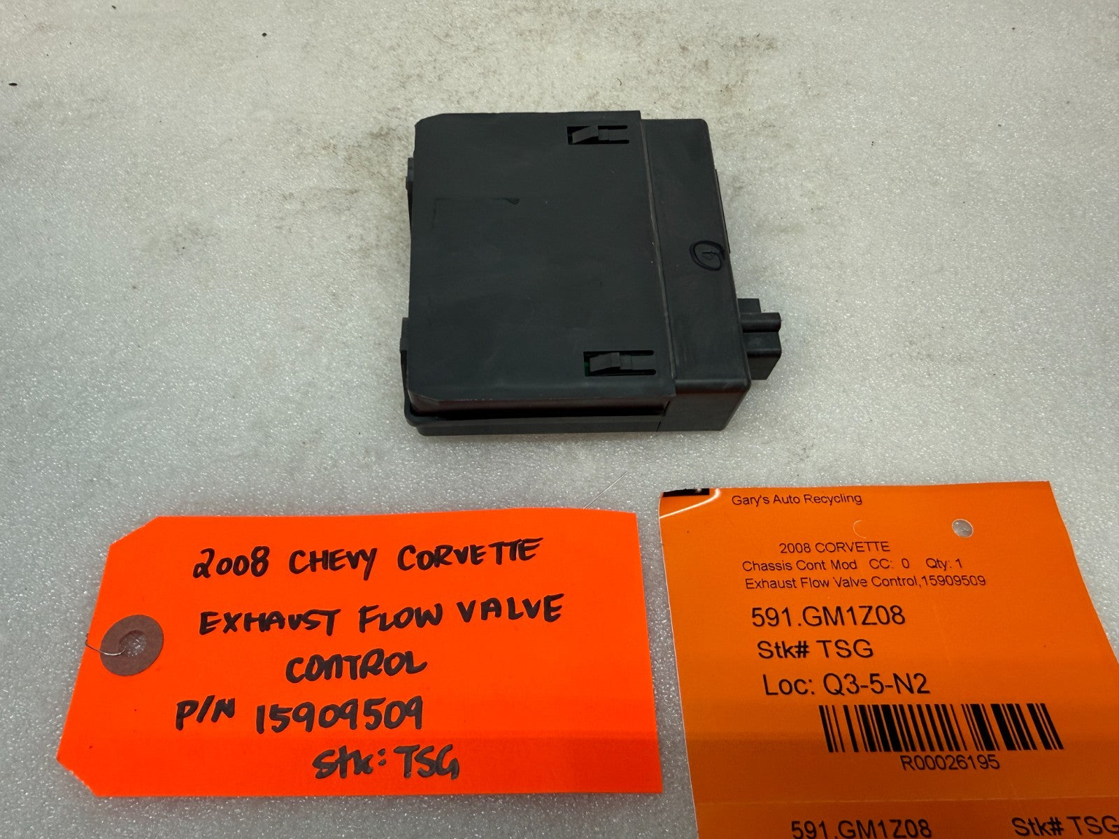 08 CHEVROLET CORVETTE C6 OEM ZR1 BI-MODE NPP EXHAUST CONTROL MODULE 15909509