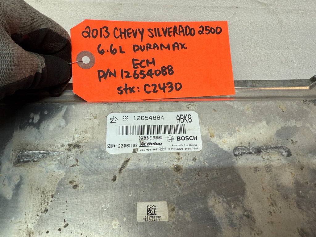 13 14 Chevrolet GMC 2500HD DURAMAX 6.6 LML OEM ENGINE COMPUTER ECU ECM 12654088