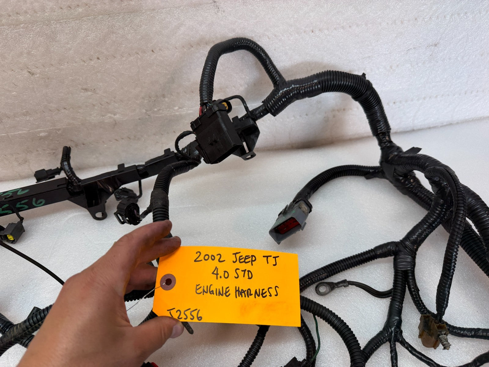 2002 JEEP WRANGLER TJ 4.0 AUTOMATIC INJECTOR ENGINE WIRING HARNESS