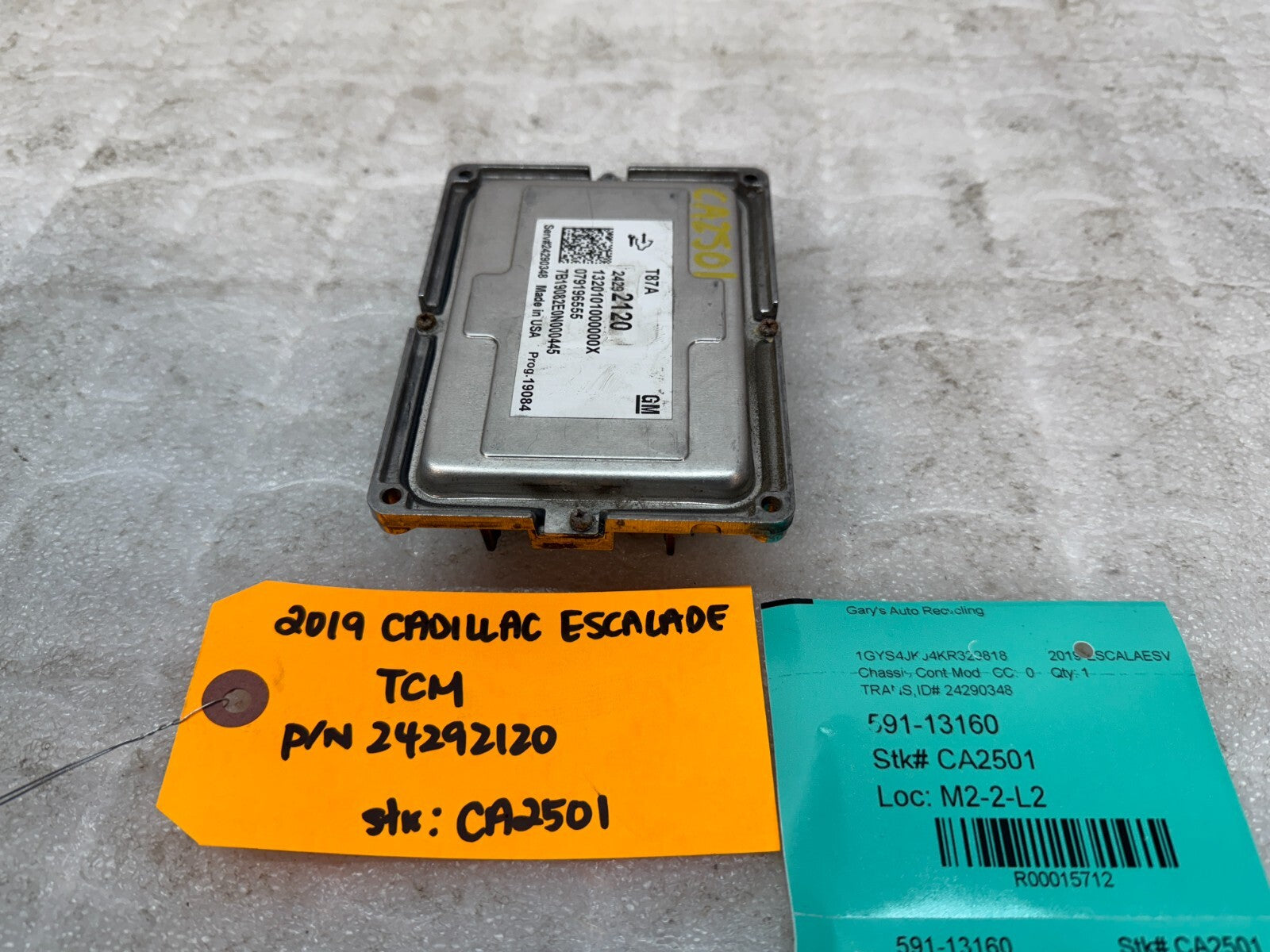 19-20 CADILLAC ESCALADE OEM AUTOMATIC TRANSMISSION CONTROL MODULE 24292120