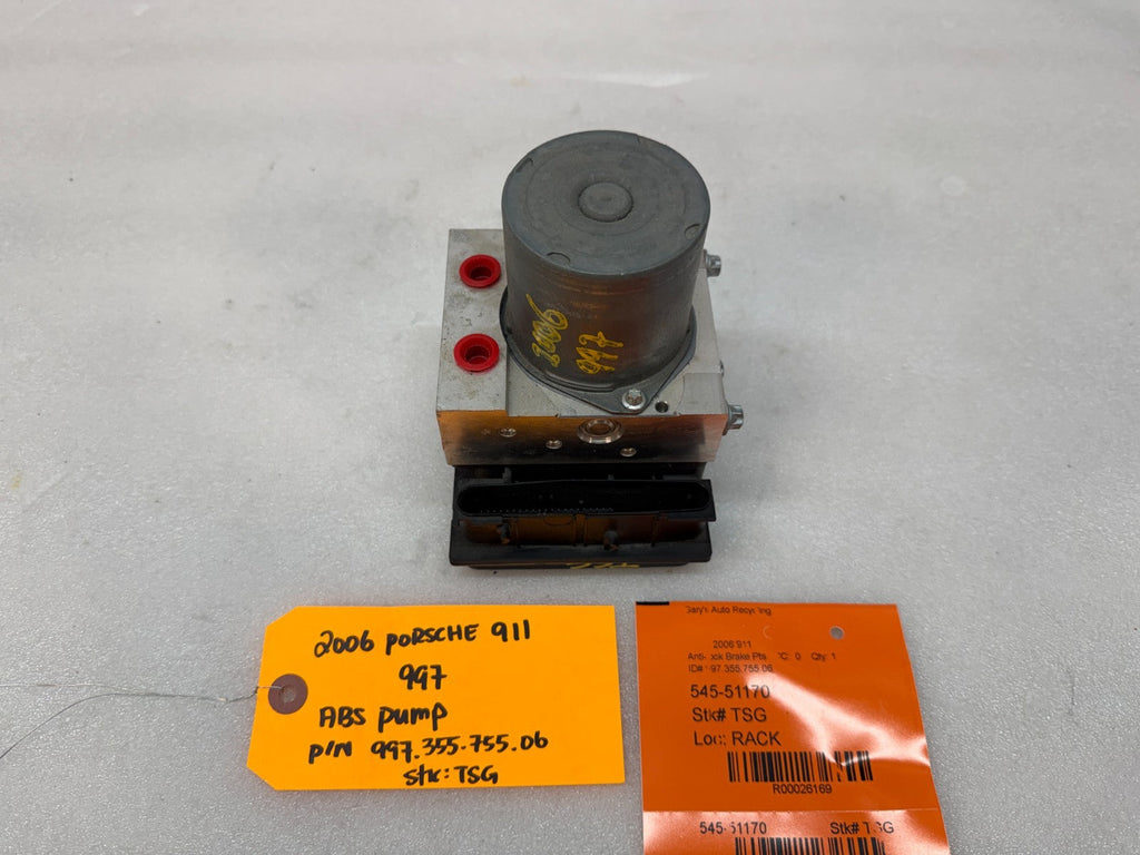 05-08 Porsche 997 911 C2 C4 ABS BRAKE PUMP ANTI LOCK MODULE ASSEMBLY 99735575506
