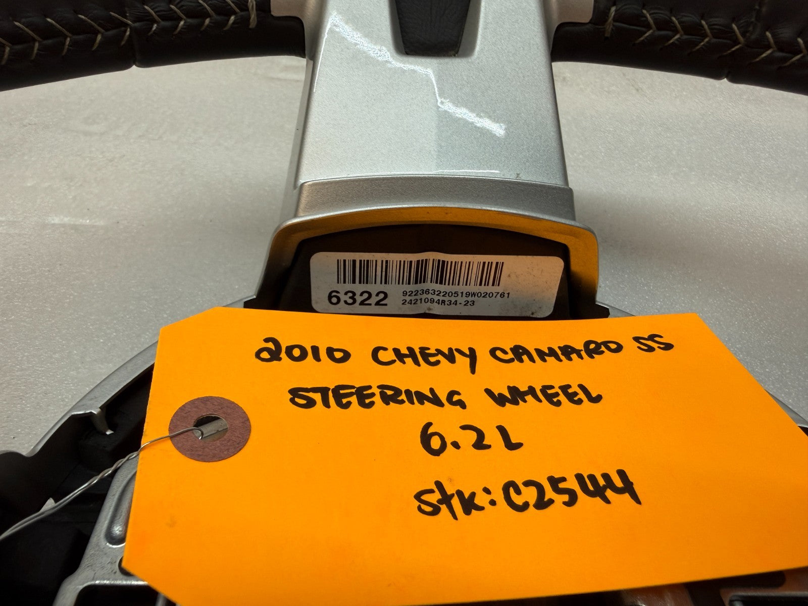 10 11 CHEVROLET CAMARO SS BLACK LEATHER STEERING WHEEL MANUAL TRANS