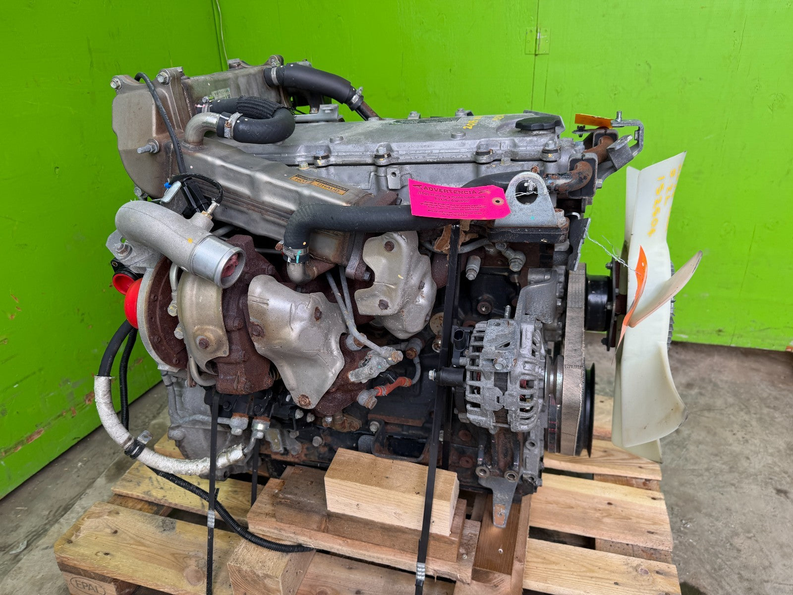 18 ISUZU NRR NPR NQR 5.2 COMPLETE ENGINE ASSEMBLY 4HK1TC 68k!!