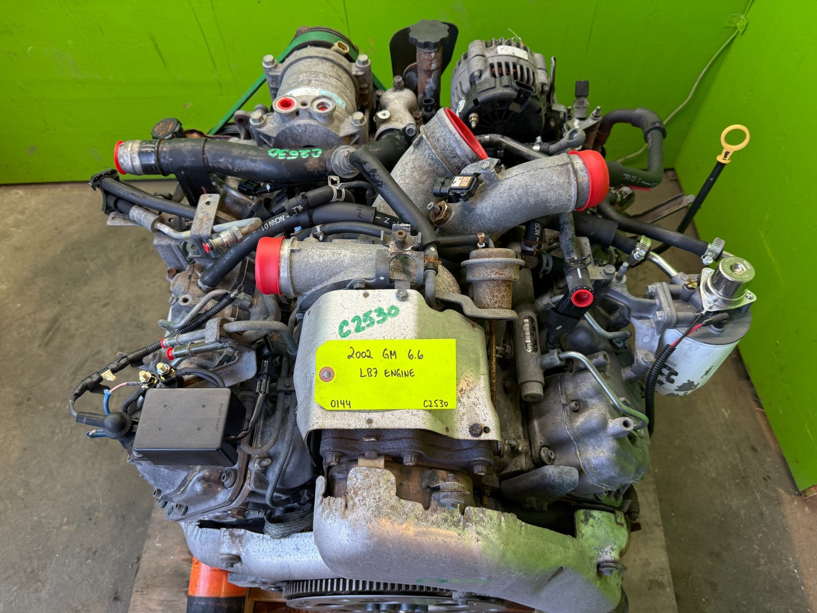 01-04 CHEVROLET GMC 2500 3500 6.6 LB7 DURAMAX DIESEL ENGINE MOTOR NO CORE!!