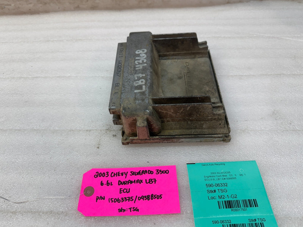 01-04 Chevrolet GMC 2500HD DURAMAX 6.6 LB7 ECM ECU ENGINE COMPUTER 15063375