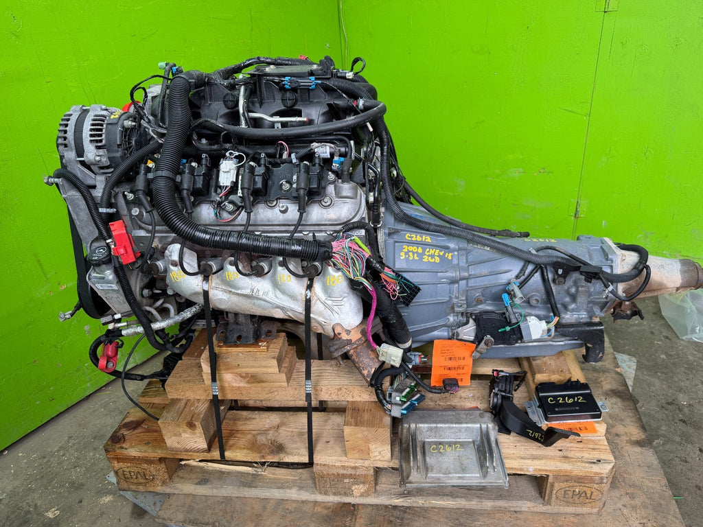 06 GMC SIERRA 5.3 LM7 W/ AUTOMATIC 4L80E TRANSMISSION COMPLETE SWAP LS1 LQ4 LQ9