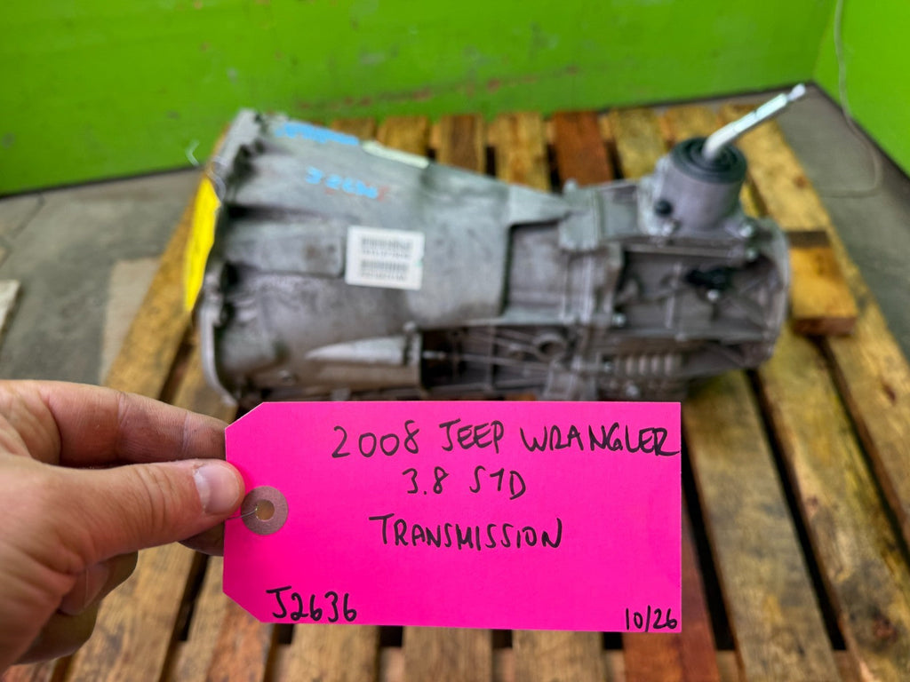 07 08 09 10 11 JEEP WRANGLER JK 6 SPEED NSG370 MANUAL TRANSMISSION P52104741AA