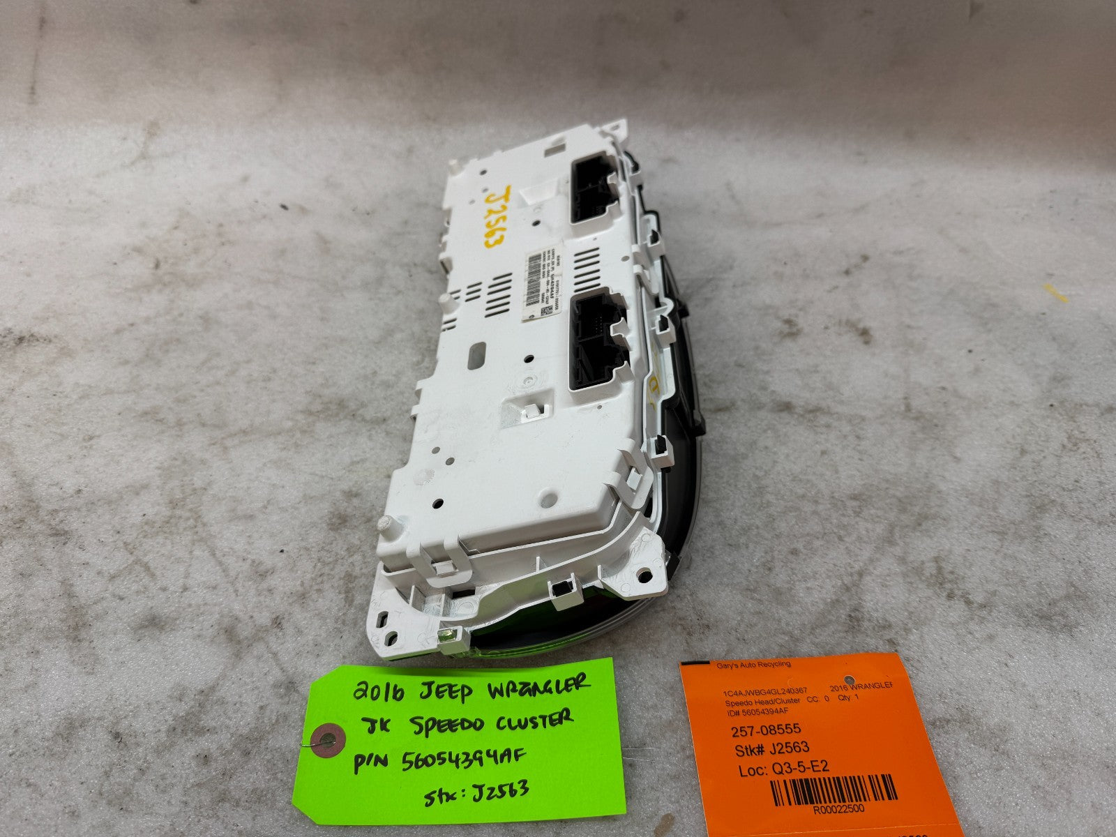 15 JEEP WRANGLER JK 3.6 METRIC SPEEDOMETER GAUGE CLUSTER 56054394AE 12-18