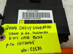 01-05 Chevrolet GMC 2500HD 3500HD 6.6 DURAMAX BODY CONTROL MODULE BCM 15116065
