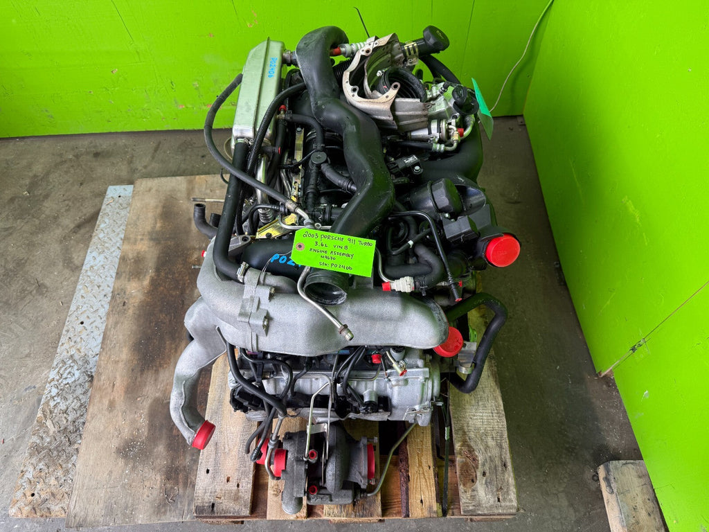 03 PORSCHE 996TT TURBO COMPLETE X50 3.6 ENGINE MOTOR ASSEMBLY 01-05 ONLY 46K!!