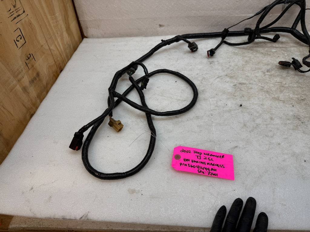 2002 JEEP WRANGLER TJ 2.5 MANUAL INJECTOR ON ENGINE WIRING HARNESS 56041444AH