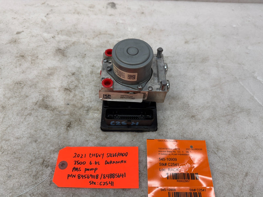21 CHEVROLET GMC SIERRA SILVERADO 3500 2500 ABS ANTI LOCK BRAKE PUMP 84569118