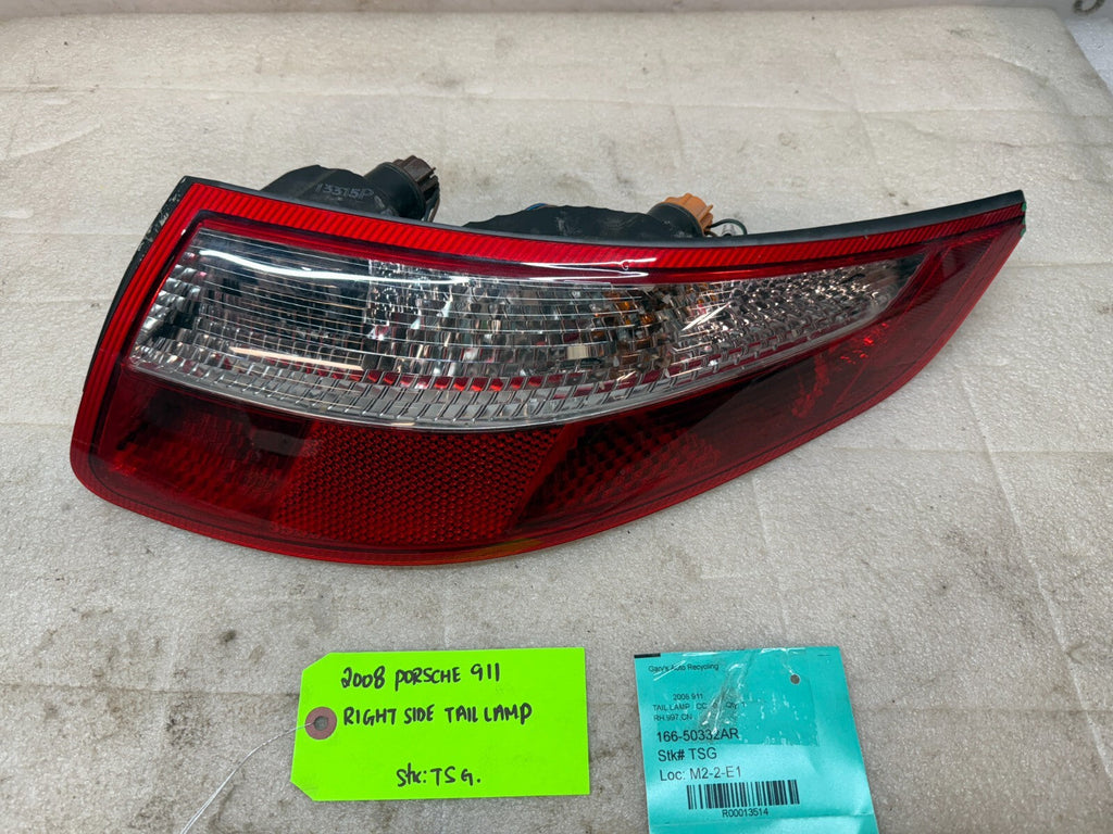 05 06 07 08 Porsche 997 997.1 OEM RIGHT REAR TAILLIGHT TAIL LIGHT