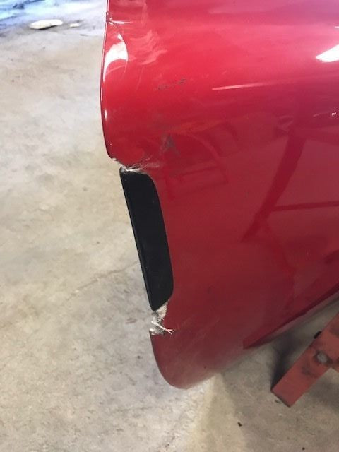 07 CHEVROLET CORVETTE Z06 C6 RIGHT PASSENGER DOOR SHELL RED 05-13