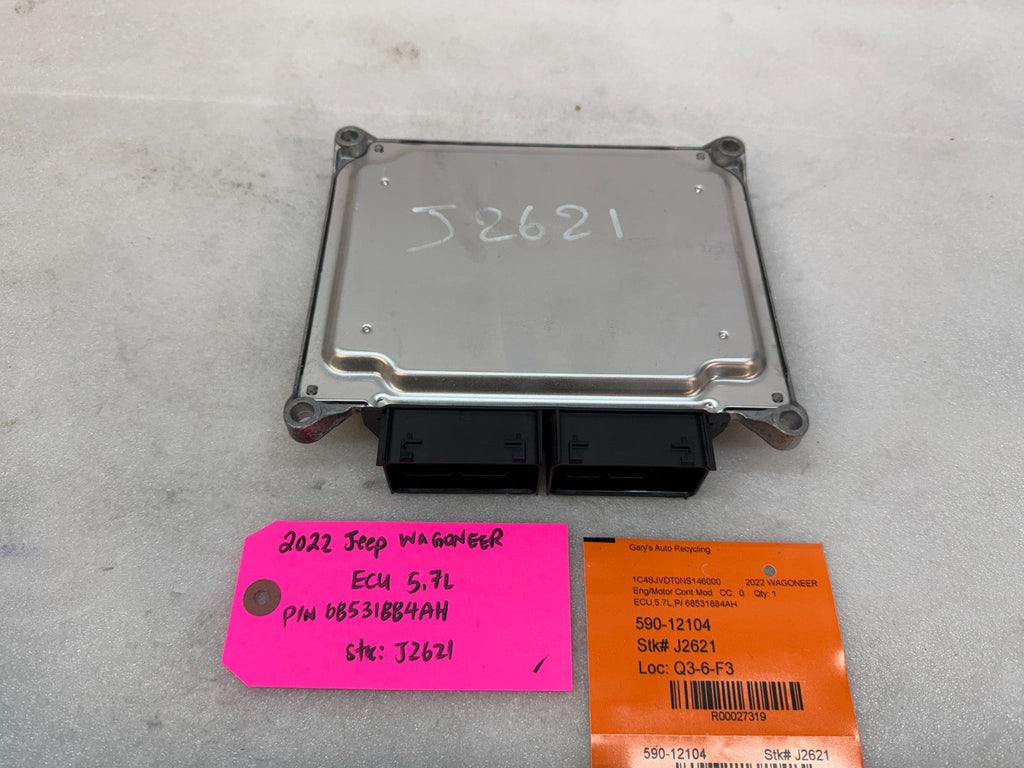 22 23 Jeep Wagoneer Engine Computer ECU ECM 5.7 e-torque P68531884AH 24K