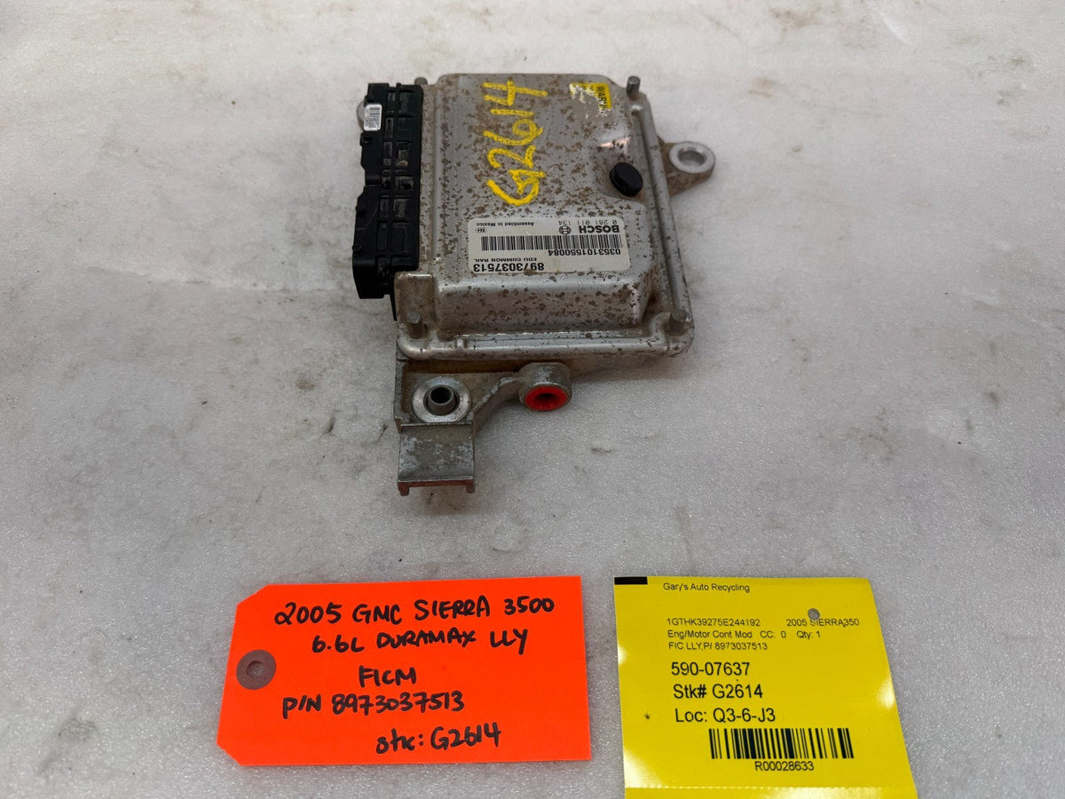 05 Chevrolet GMC LLY 6.6 DURAMAX FICM FUEL INJECTION CONTROL MODULE 8973037513