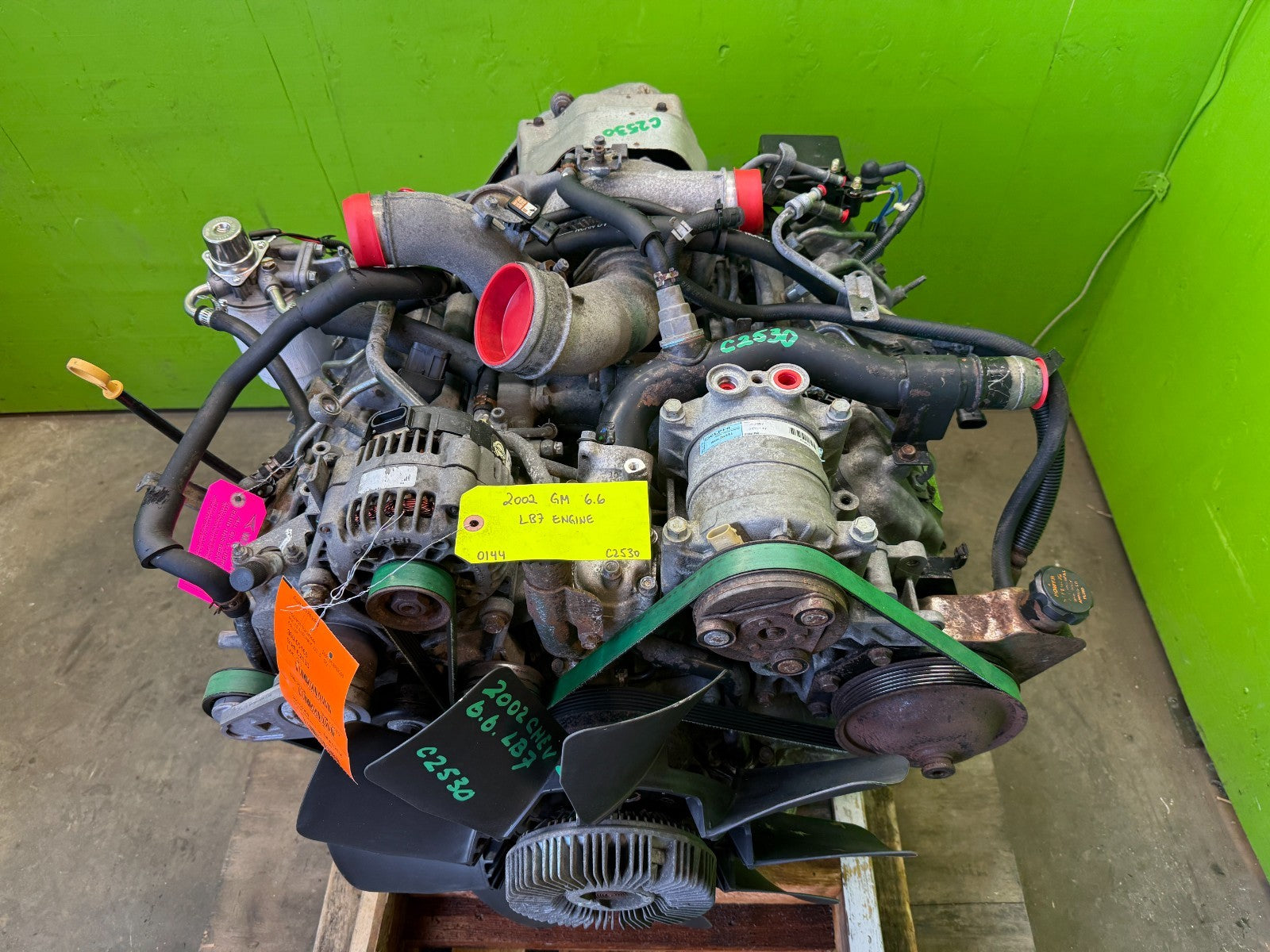 01-04 CHEVROLET GMC 2500 3500 6.6 LB7 DURAMAX DIESEL ENGINE MOTOR NO CORE!!