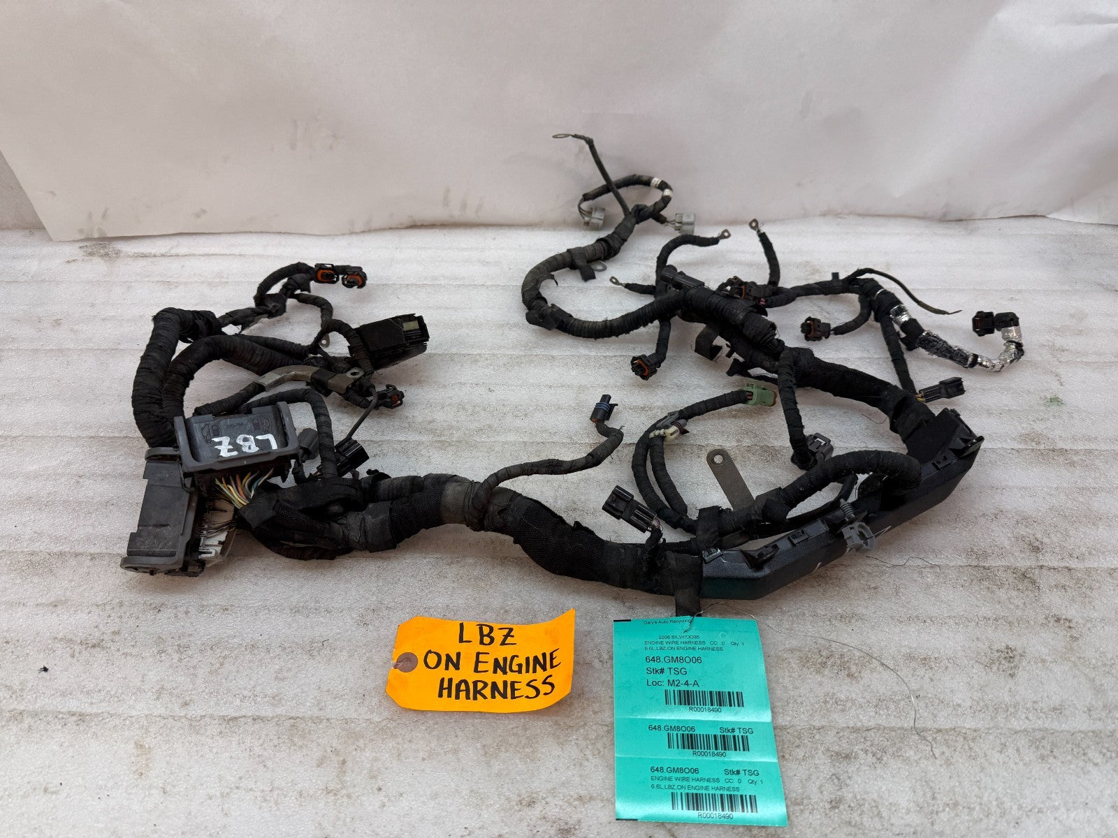 06 07 GMC CHEVROLET 2500HD DURAMAX 6.6 LBZ ENGINE MOTOR WIRING HARNESS LOOM
