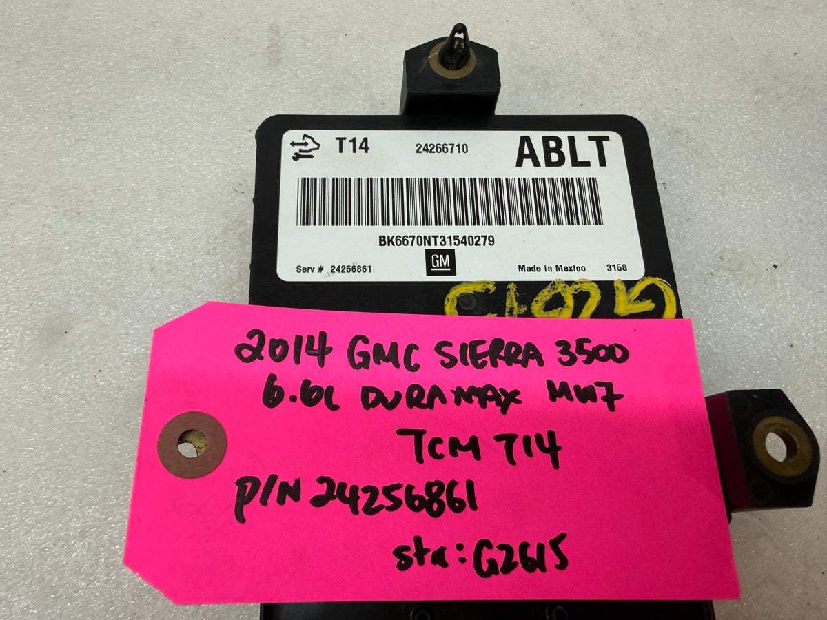 09-15 GMC SIERRA ALLISON T14 TRANSMISSION CONTROL MODULE TCM TCU 24256861