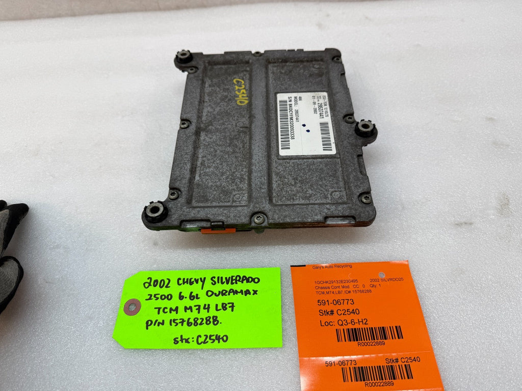 02 Chevrolet GMC SILVERADO 6.6 TCM TCU TRANSMISSION COMPUTER ALLISON 15768288