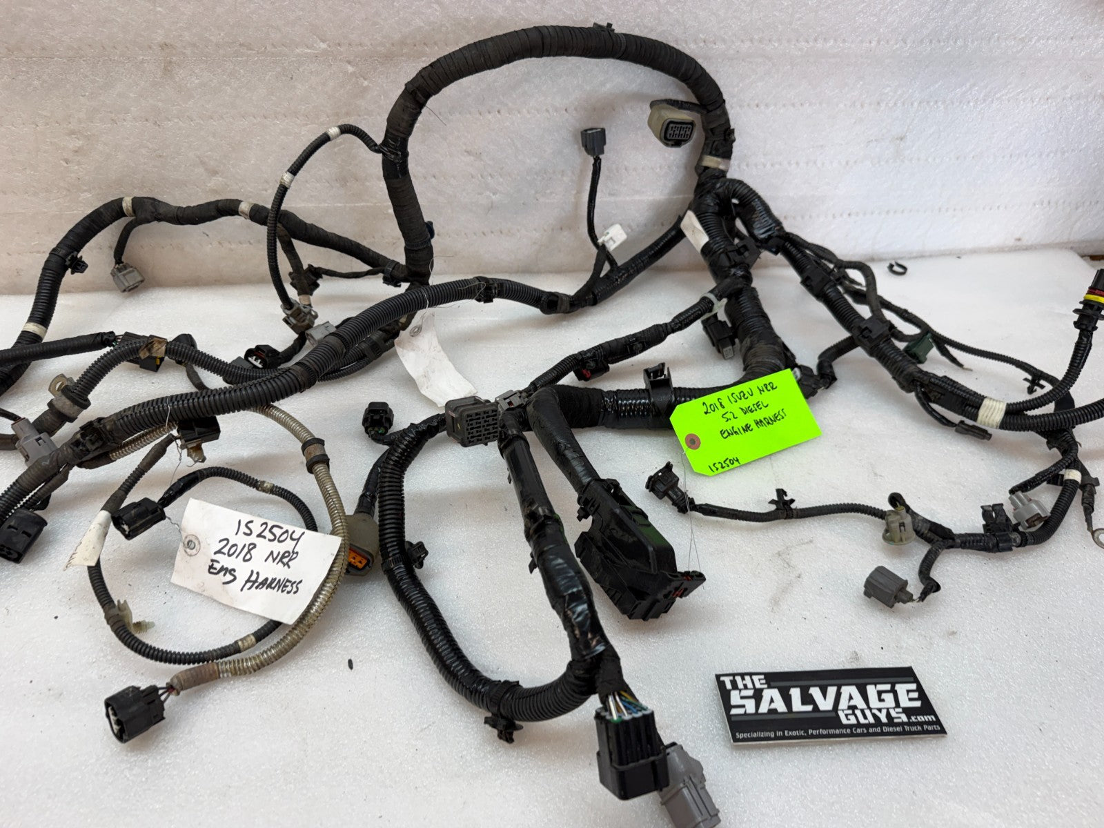18 ISUZU NRR NPR 5.2L DIESEL ENGINE WIRING HARNESS