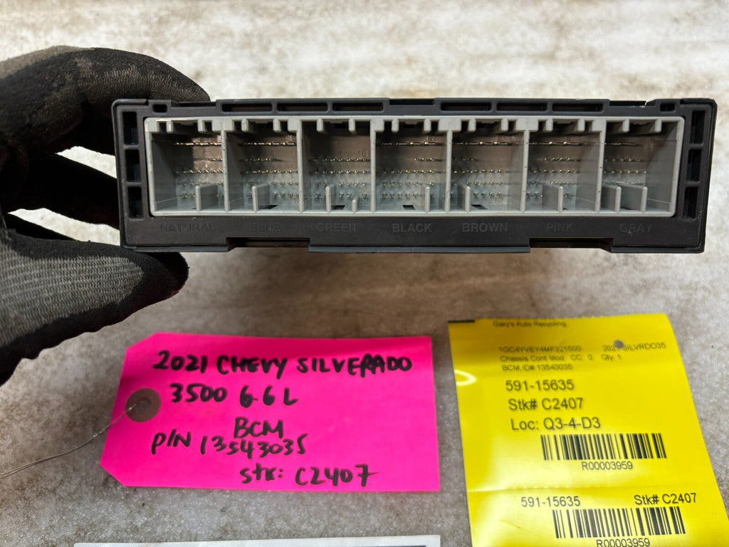 20 Chevrolet GMC DURAMAX 6.6 BCM BODY CONTROL MODULE 13536089 19-22