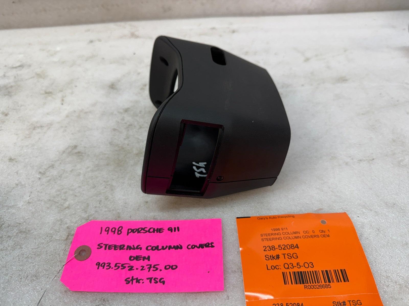 95-98 PORSCHE 911 993 OEM STEERING COLUMN COVERS TRIM 99355227500