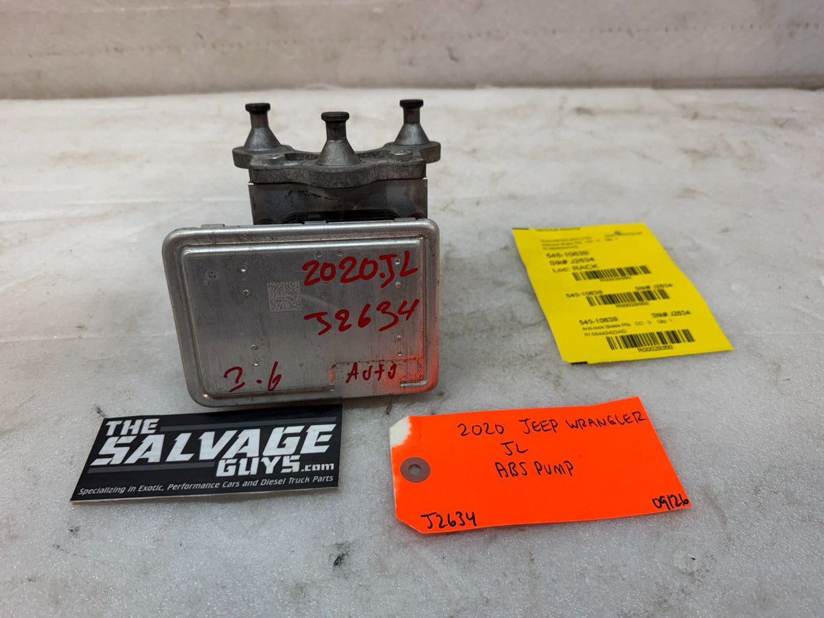 20 JEEP WRANGLER JL JT 3.6 ABS BRAKE PUMP MODULE P68443423AD 18-23