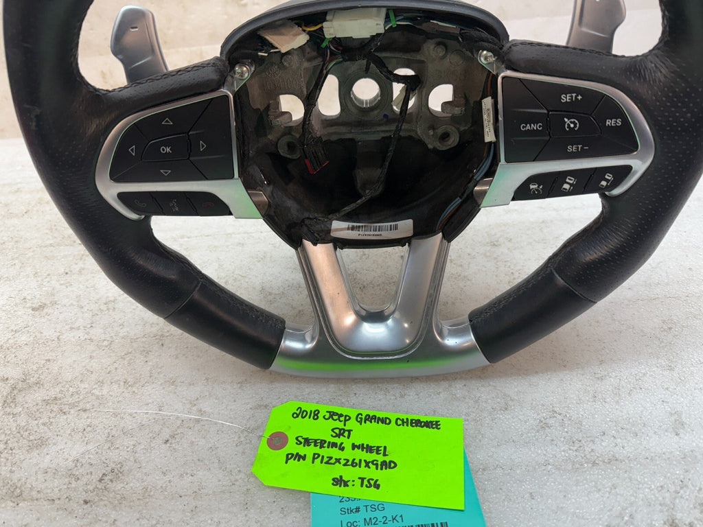 18 JEEP GRAND CHEROKEE SRT8 SRT-8 OEM HEATED STEERING WHEEL 14-18 P1ZX261X9AD